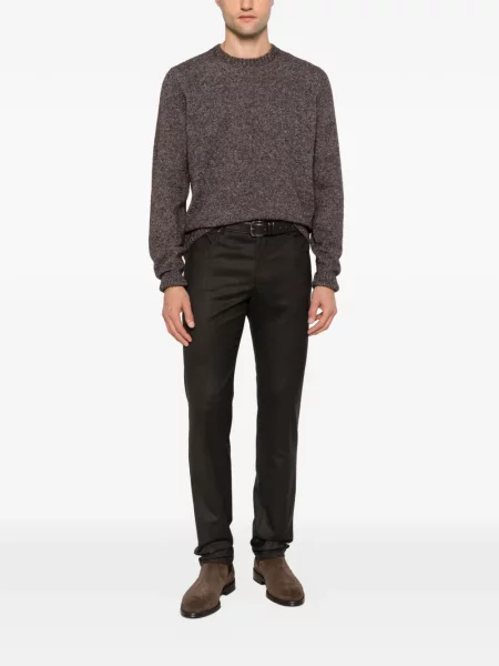 Pantaloni Corneliani cu 5 buzunare maro