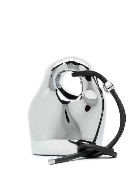 Mała mały torebka Published By z kamieniami srebrna