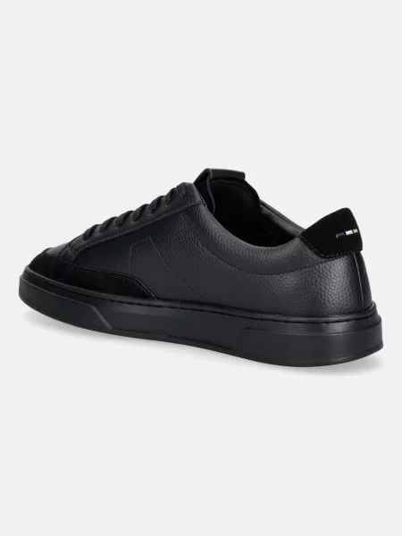 Sneakersy Boss skórzane czarne