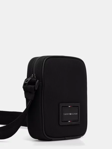 TOMMY HILFIGER Geantă de umăr FOUNDATION' negru