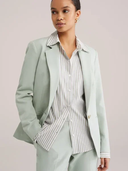 WE Fashion Sacou mentă verde