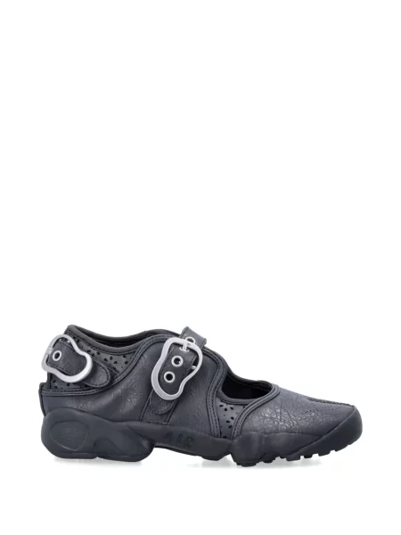 Decupat pantaloni scurți Nike Cortez cu cataramă din poplin alb