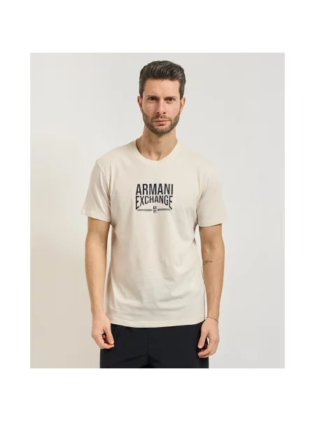Tricou Eax bej