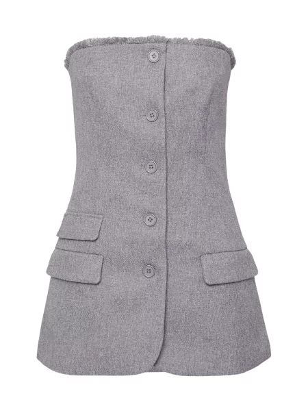 Vero Moda Tall Vestă de costum amestecat gri