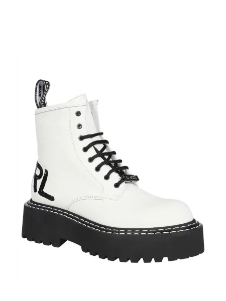 Botine Karl Lagerfeld alb