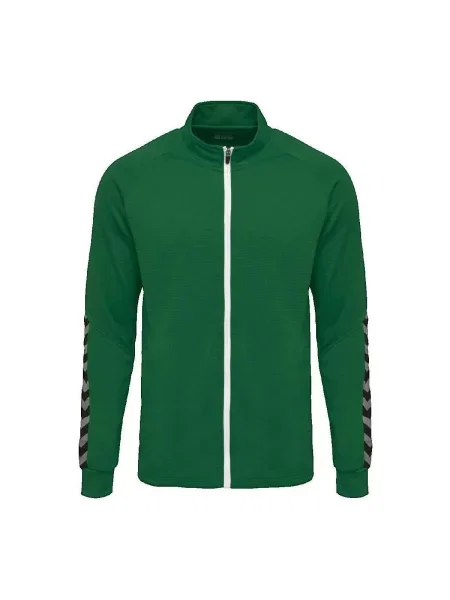 Hummel Jachetă de trening Authentic gri deschis negru verde