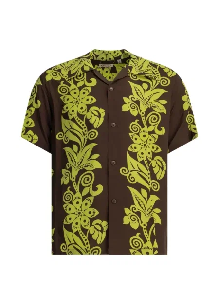 Scurt cămașă Sun Surf cu model floral cu imagine maro