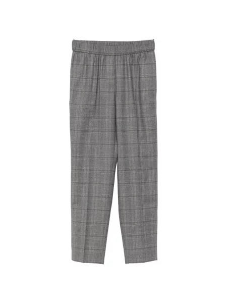 Pantaloni Peserico în carouri gri