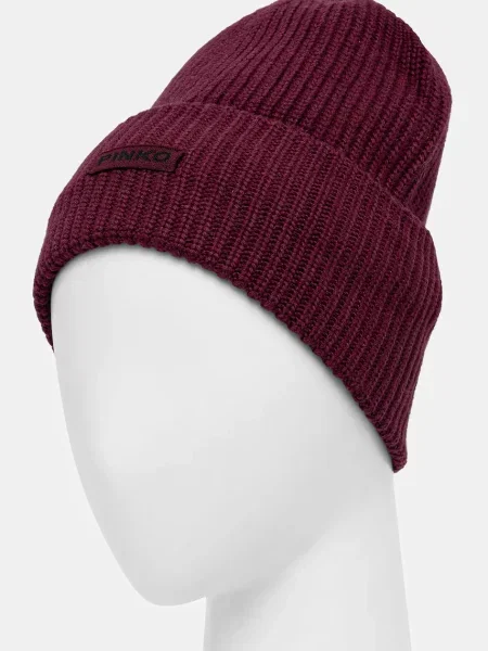 Шапка з додаванням вовни Pinko бордовий
