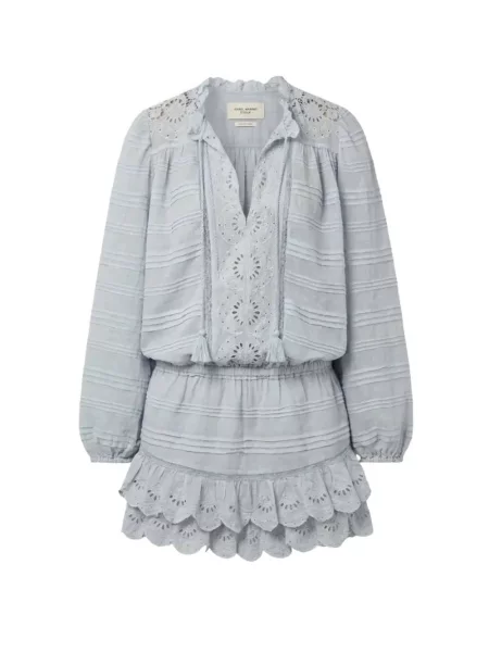 Rochie Isabel Marant cu broderie albastru