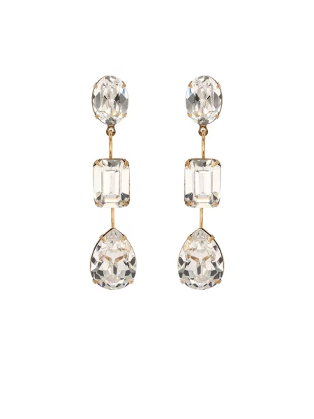 Обеци Jennifer Behr с кристали бяло