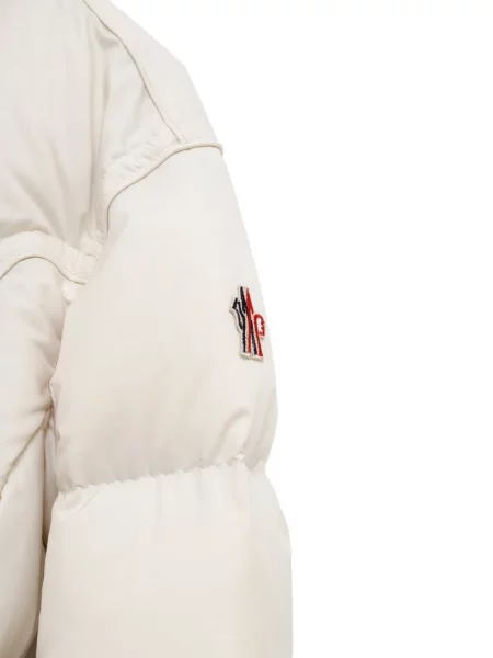 Cu centură geacă de schi Moncler Grenoble alb
