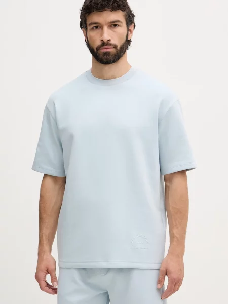 Karl Lagerfeld tricou pentru bărbați cu vâscoză albastru