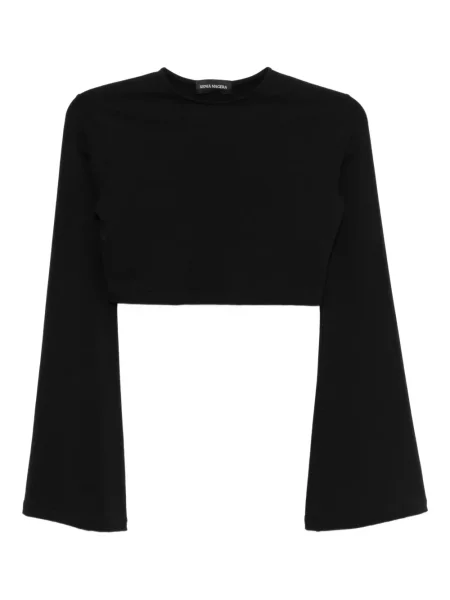 Spodnie Xenia Magera z dżerseju czarne