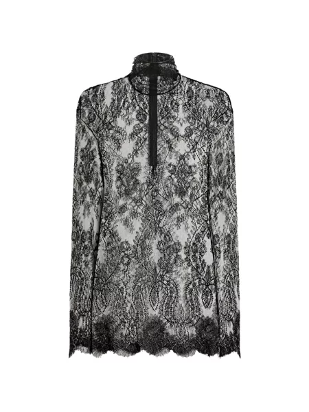 Top Dolce & Gabbana din dantelă negru