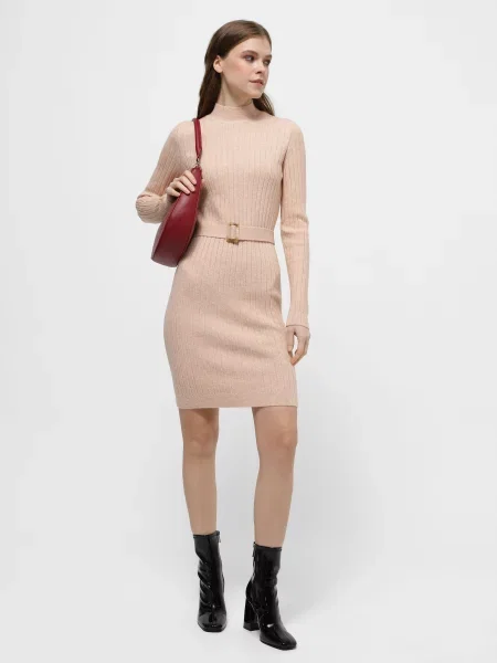 Сукня міні Sewel вовна/акрил бежевий