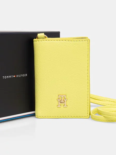 Etui na karty kredytowe Tommy Hilfiger zielony