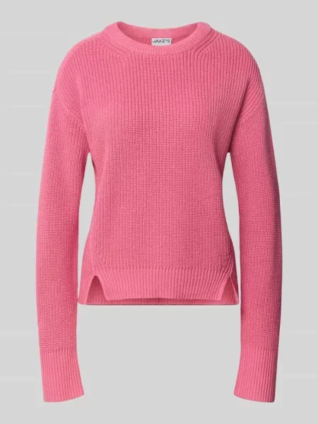 Sweter o kroju slim fit z czystej bawełny Jake*s Casual