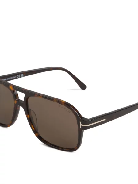 Ochelari de soare Tom Ford cu imprimeu geometric maro