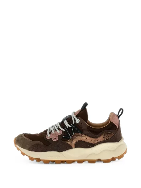 Szarvasbőr virágos sneaker Flower Mountain barna