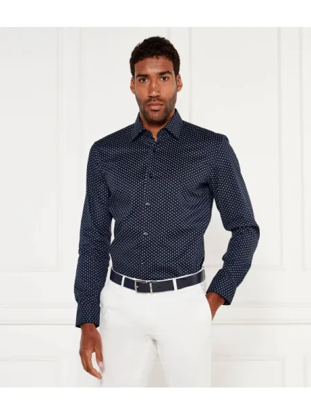 BOSS BLACK Ing | stretch fekete
