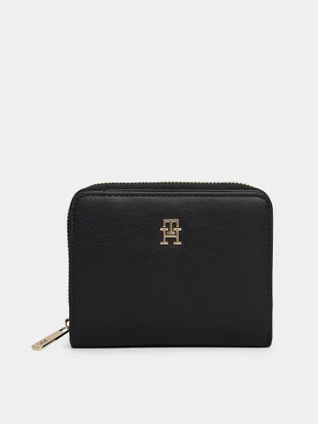 Tommy Hilfiger TH ICON MED ZA FLAP Гаманець Поліуретан чорний