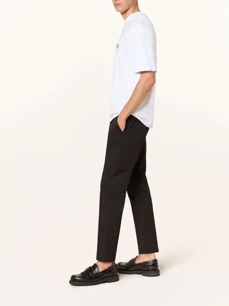 Drykorn Chinosy Ajend Extra Slim Fit schwarz czarne