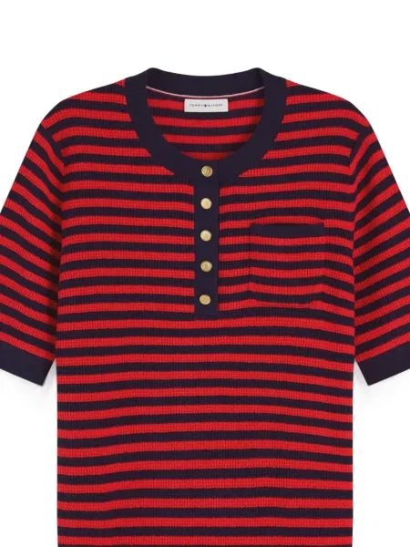 Scurt pulover Tommy Hilfiger roșu