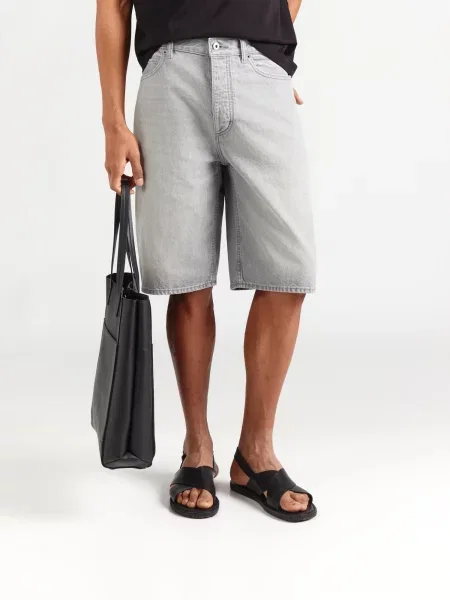 HUGO Kavbojke denim siv