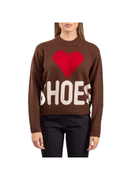 Sweter Saint Barth wełniany brązowy