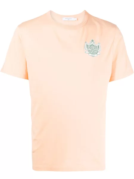 Tricou Maison Kitsune cu imagine roz