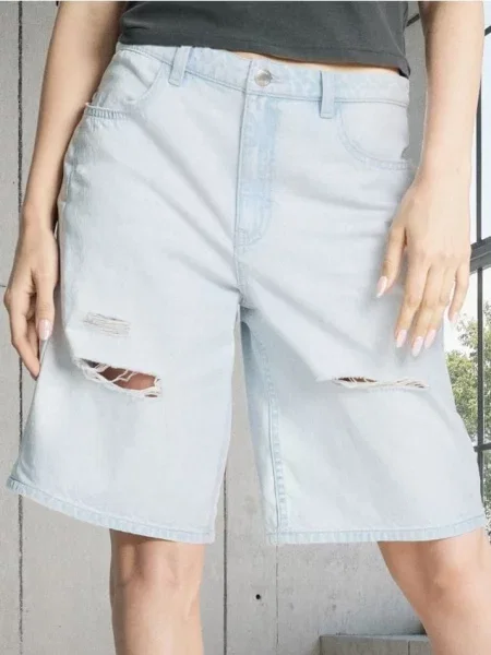 Длинные бермуды Sinsay синие