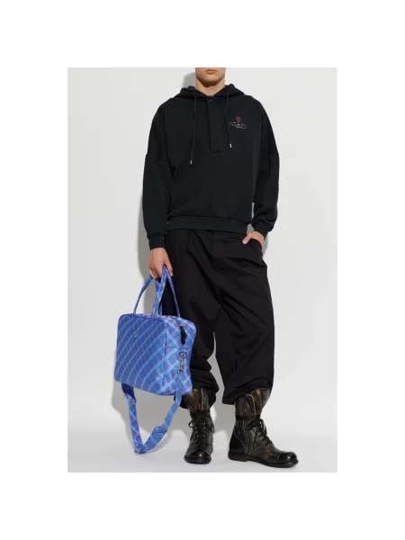 Bluza z kapturem Vivienne Westwood z kapturem niebieska