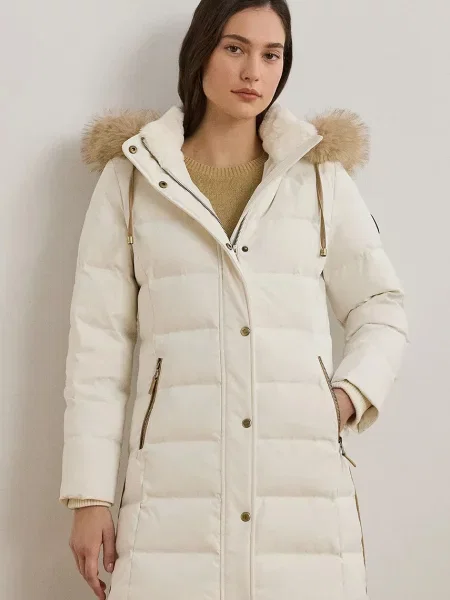 Lauren Ralph Lauren péřová bunda béžová