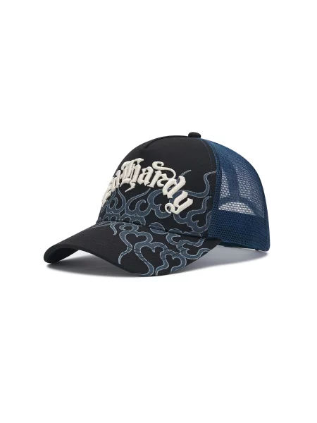 Ed Hardy Čiapka modrá / čierna biela