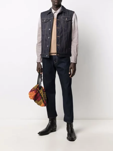 Proste jeansy Dsquared2 niebieskie