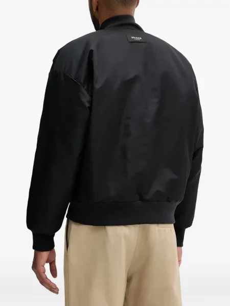 Geacă bomber Adidas cu dungi alb