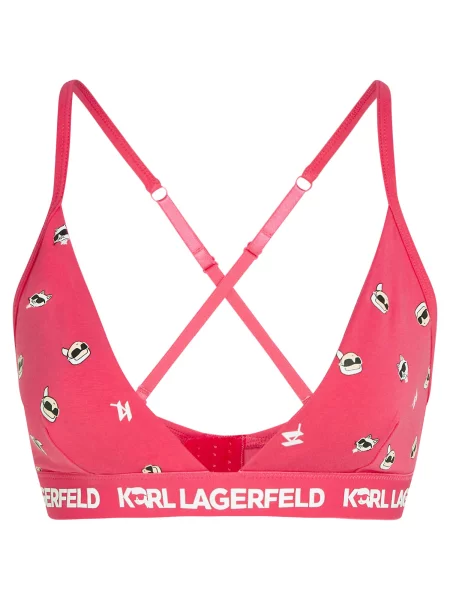 Karl Lagerfeld Melltartó bézs / málna / fekete fehér