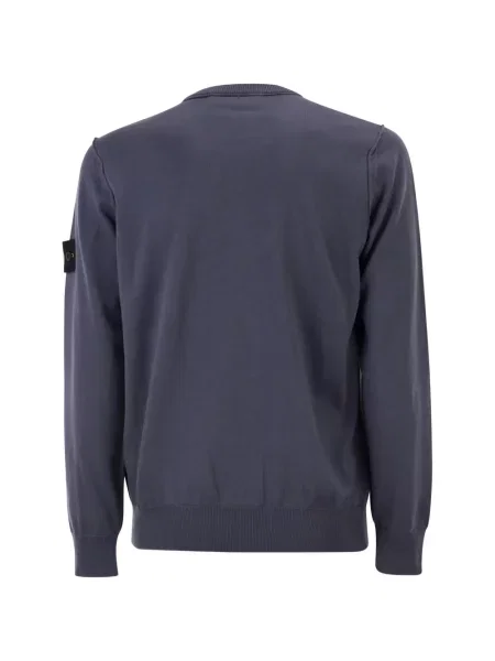 Megztinis Stone Island apvaliu kaklu akmenys mėlyna