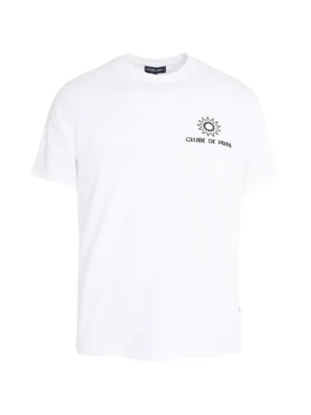 Тениска Frescobol Carioca бродирана бяло