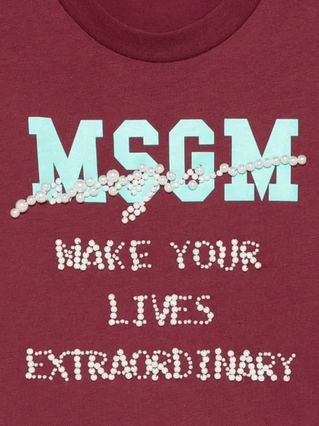 Koszulka dziecięca Msgm czerwona