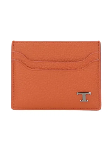 Portfel Tod's skórzany pomarańczowy