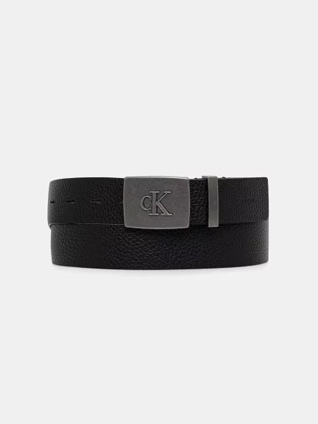Calvin Klein curea pentru bărbați din piele negru