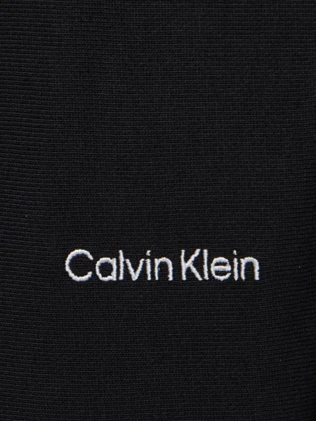 Махровые спортивные штаны Calvin Klein с лого черные