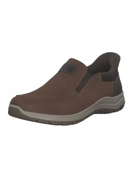 Sneakersy Rieker wsuwane brązowe