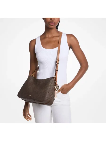 Τσάντα Michael Kors με αυτόγραφο καφέ