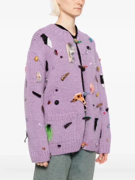 Kardigan Penultimate fioletowy
