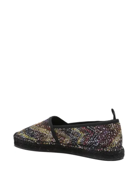 Espadrile Missoni cu paiete negru