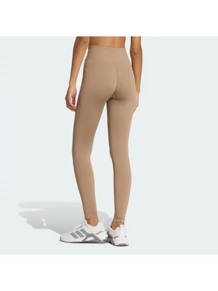 ADIDAS PERFORMANCE Sportovní kalhoty WE SCRUNCH mokka hnědé