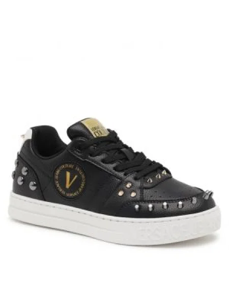 Versace Jeans Couture De piele teniși negru